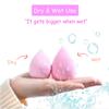 15 Pcs Makeup Sponges Set - 3 Shapes Multi-Colored Soft Cosmetic Sponges for Liquid, Cream & Powder Foundation, Concealer (Pink/Nude/Purple/Green/Blue) view 3