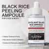 Black-Rice Peeling Ampoule, Face Exfoliator Pore Minimizer for Face, Rice Ampoule Soft Exfoliating Face&Body Scrub Dead Skin Remover, Moisturizing, Smooth, Nourish, Korean Skin Care (1 Pack) view 3