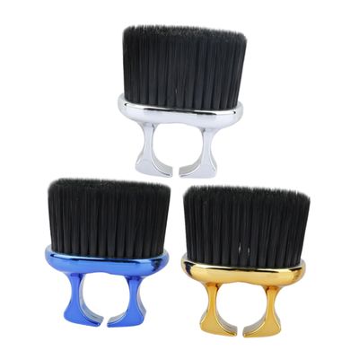DECOMELODY 3Pcs Neck Duster Brush Set Professional Barber Neck Brush Handheld Beard Brush Durable Material Efficient Hair Removal for Travel Home Grooming