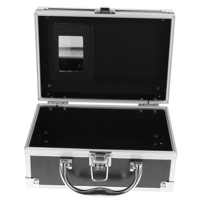 EXQUIMEUBLE Aluminum Alloy Makeup Case Organizer Portable Design Professional Cosmetic Briefcase for Travel and Storage Multi-Functional Makeup Box for Beauty Artists and Enthusiasts