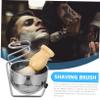 EXQUIMEUBLE Stainless Steel Dish Rack Men Beard Brush Shaving Bowl Rack Facial Cleaning Appliance Material Easy to Clean view 3