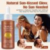 Sunless Tanning Drops to Drink, 2PCS Tan Theory Drops to Drink, Sunless Tanning Liquid Drop, Moisturizing Tanner for Face and Body, Enhancing Your Natural Skin Tone(2PC) view 3