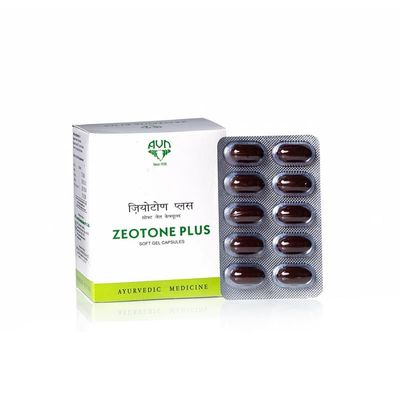 Zeotone Plus Soft Gel Capsules 60 Nos. | Ayurvedic Product | AVN Ayurvedic