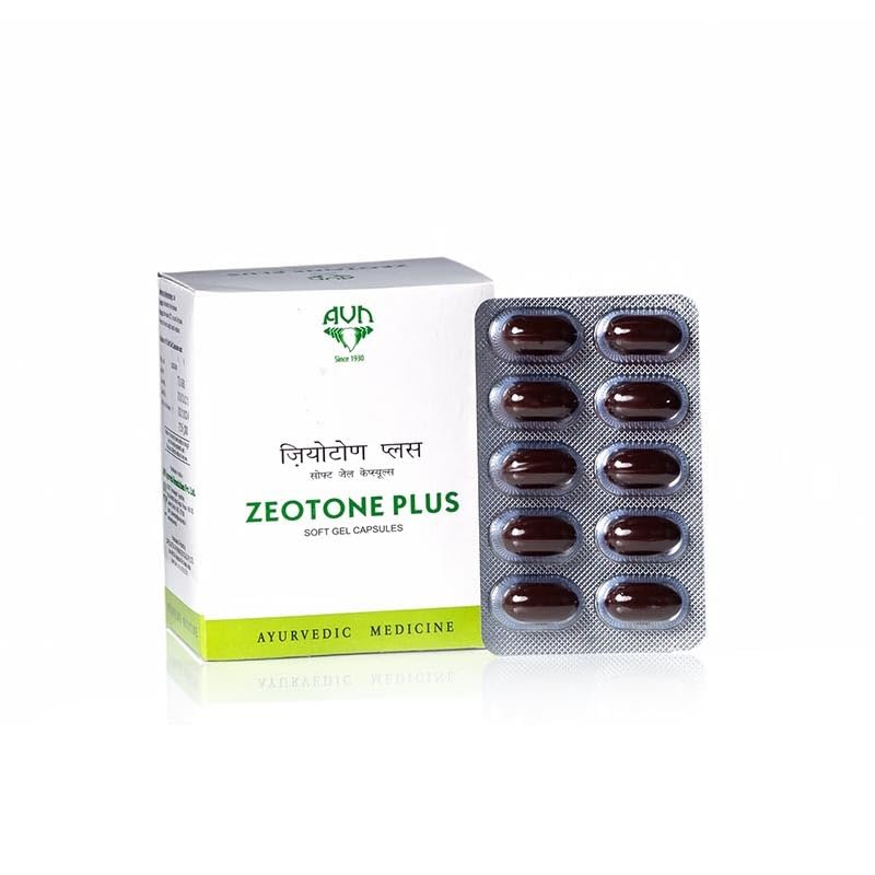 Zeotone Plus Soft Gel Capsules 60 Nos. | Ayurvedic Product | AVN Ayurvedic