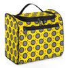Adornori Dart Board Large Travel Toiletry Bag for Women, Travel Organizer for Toiletries, Waterproof Makeup Cosmetic Bag with Handle, Yellow view 1