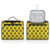 Adornori Dart Board Large Travel Toiletry Bag for Women, Travel Organizer for Toiletries, Waterproof Makeup Cosmetic Bag with Handle, Yellow view 4