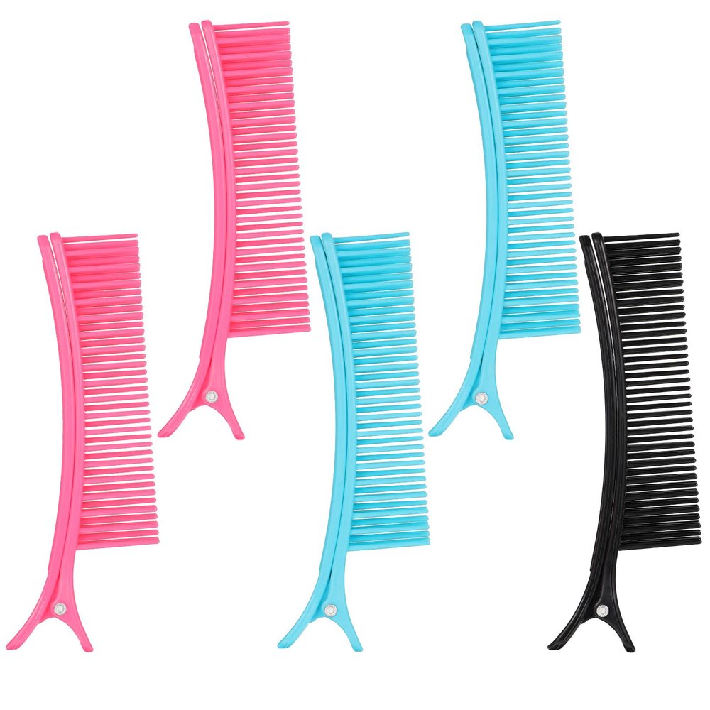 5 Pcs Grip Clips for Hair Sectioning Multifunctional Perm and Dyeing Hair Salon Grip Clip for Distribution, Styling, Cutting, Dyeing, Salon and Home Diy Hairdressing Essentials
