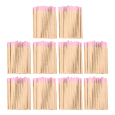 1000pcs Pointed Cotton Swabs Tip Cotton Swabs with Wooden Sticks for Eyebrow Tattoo Beauty Makeup Nail Clean