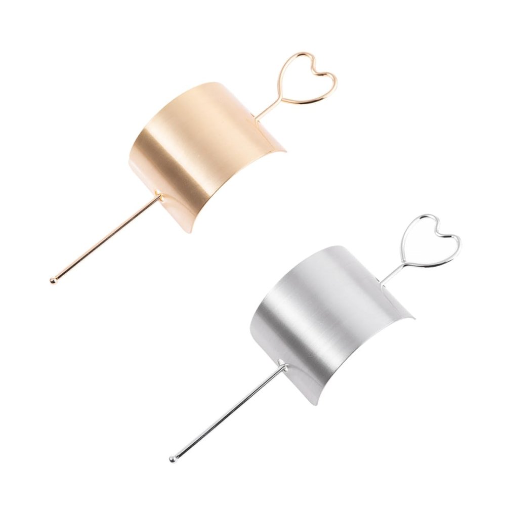 BATHVEVE Chic Alloy Hair Stick Set 2pcs Long Rectangle Smooth Hairpins for Women Stylish Hair Accessories for Bun Styles and Updos