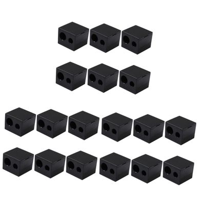 Ipetboom 18pcs Dual Eyebrow Pencil Sharpeners Makeup Tool for Precise Eyeliner Brow Pencils Compact Design Lid for Easy Use for Travel and Daily Makeup Routine