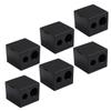 Ipetboom 6pcs Double Brow Pencil Sharpener Essential Makeup Tool for Eyebrow Pencils and Crayons Includes Protective Lid for Easy Use and Storage view 1