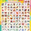 102 PCS Individually Wrapped Sports Temporary Tattoo for kids - Soccer Basketball Baseball Football Temporary for Girls Boy Body Arm Shoulder Cute Tattoos Stickers Supplies Gifts for Kids view 2