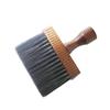 BATHVEVE Natural Bristle Hair Brush for Barber Hairdressing Cleaning Brush Neck Duster Barber Supplies Wet view 1