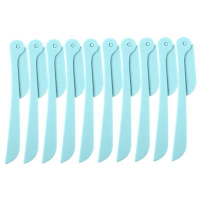 DECORNIJIA 10pcs Ergonomic Streamlined Design Eyebrow Razor Portable Face Razors Makeup Tools for Women Eyebrow Sharper Makeup Kit No Tweezing Pain