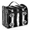 Adornori Cute Dog Paw Print Travel Toiletry Bag for Men and Women, Large Hanging Makeup Bag Organizer Toiletries Bag for Travel, Cosmetic Bag with Handle view 1