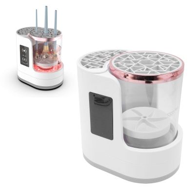 Electric Makeup Brush Cleaner Dryer, USB C Automatic Makeup Brush Cleaner Machine With Dryer with Timer, 850 RPM Portable Makeup Brush Cleaning Machine, for Makeup Brush Set