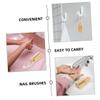 NIYANGLE 4pcs Nail Brush Fingernail Scrub Brushes for Gentle Cleaning Portable Nail Cleaner for Fingernails and Toenails Ergonomic Handle for Comfortable Grip view 4