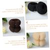BATHVEVE 3pcs Elastic Nylon Hair Bun Makers for Women Donut Bun Making Hair Bands Easy to Use Secure Hold Long Design for All Lengths Includes Black and Colors view 3