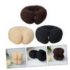 BATHVEVE 3pcs Elastic Nylon Hair Bun Makers for Women Donut Bun Making Hair Bands Easy to Use Secure Hold Long Design for All Lengths Includes Black and Colors view 4