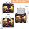 Adornori African American Black Women Travel Toiletry Bag for Men and Women, Large Hanging Makeup Bag Organizer Toiletries Bag for Travel, Cosmetic Bag with Handle view 2