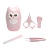 Abaodam 1set Nail Care Kit Boy Girl Grooming Set Safe Clipper for Newborns Lightweight and Portable Manicure Tools Cute Owl Design for Showers and Moms view 1