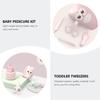Abaodam 1set Nail Care Kit Boy Girl Grooming Set Safe Clipper for Newborns Lightweight and Portable Manicure Tools Cute Owl Design for Showers and Moms view 2