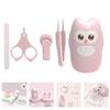 Abaodam 1set Nail Care Kit Boy Girl Grooming Set Safe Clipper for Newborns Lightweight and Portable Manicure Tools Cute Owl Design for Showers and Moms view 3