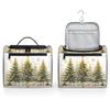 Adornori Christmas Trees Travel Toiletry Bag for Men and Women, Large Hanging Makeup Bag Organizer Toiletries Bag for Travel, Cosmetic Bag with Handle view 4