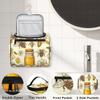 Adornori Bee Flower Travel Toiletry Bag for Men and Women, Large Hanging Makeup Bag Organizer Toiletries Bag for Travel, Cosmetic Bag with Handle view 3