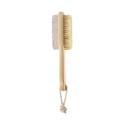 GALPADA Pumice Stone Foot Scrubber Bristle Brush Callus Remover Natural Exfoliating Tool for Feet Pedicure