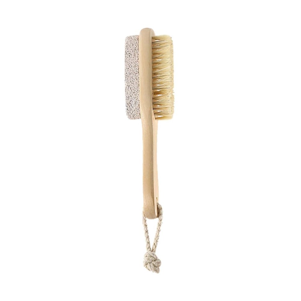 GALPADA Pumice Stone Foot Scrubber Bristle Brush Callus Remover Natural Exfoliating Tool for Feet Pedicure