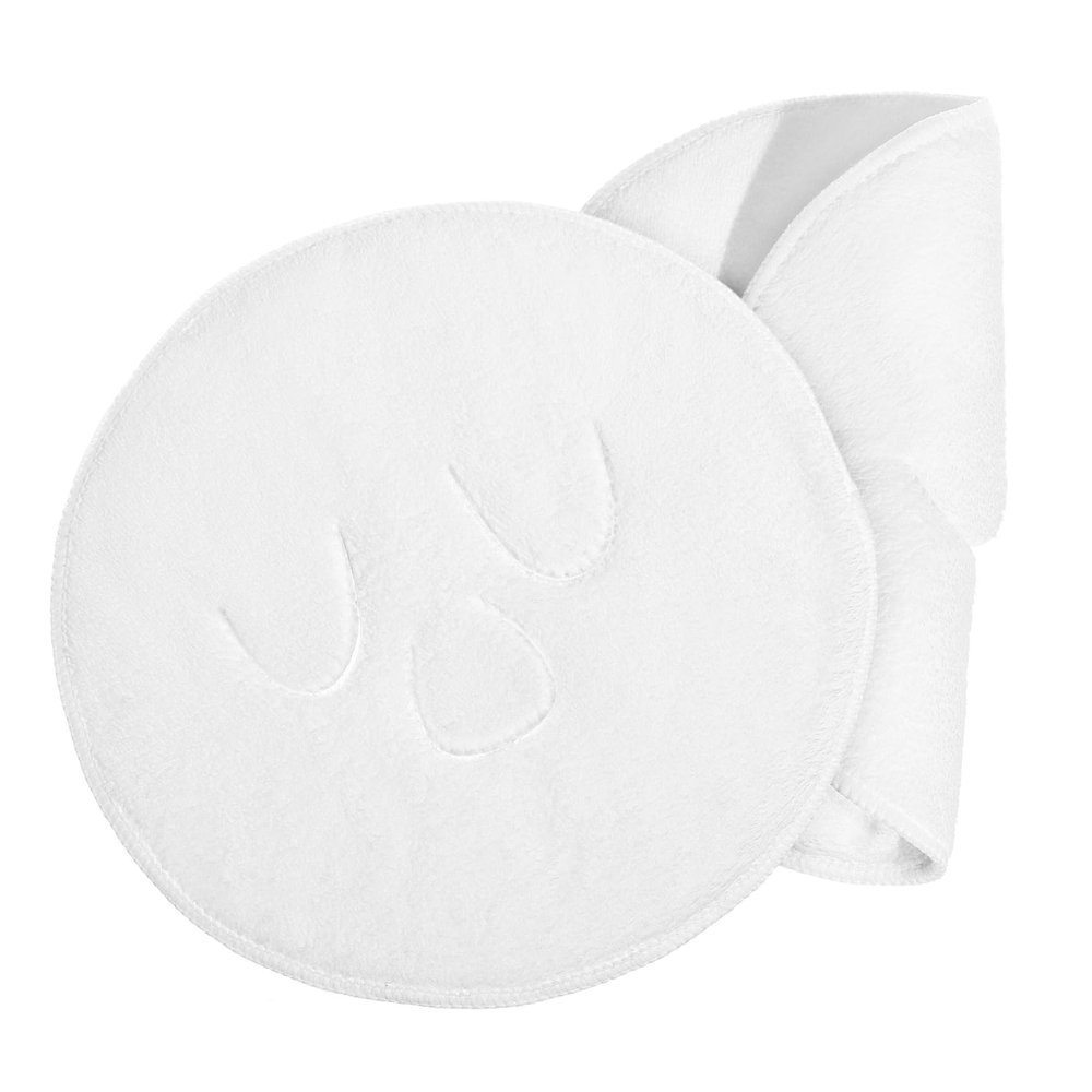 BATHVEVE 2pcs Facial Spa Towels Cold Hot Compress for Eyes Makeup Removal Face Washcloth Beauty Face Care Masks for Women