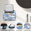 Adornori Cute Rainbow Heart Travel Toiletry Bag for Men and Women, Large Hanging Makeup Bag Organizer Toiletries Bag for Travel, Cosmetic Bag with Handle view 3