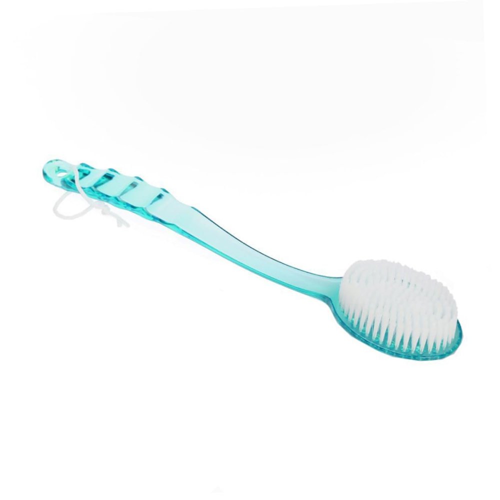 Happyyami Long Handle Bath Brush 2pcs Soft Bristle Exfoliating Body Shower Brush for Back Scrubbing for Home Bathroom Use