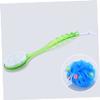 Happyyami Long Handle Bath Brush 2pcs Soft Bristle Exfoliating Body Shower Brush for Back Scrubbing for Home Bathroom Use view 3