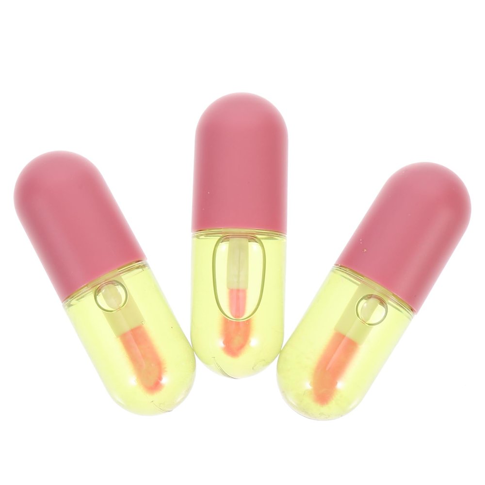CALLARON 3Pcs Color-Changing Lip Oil Set Moisturizing Plumping Gloss for Women Shimmering Finish Nourishing Lip Care Oils