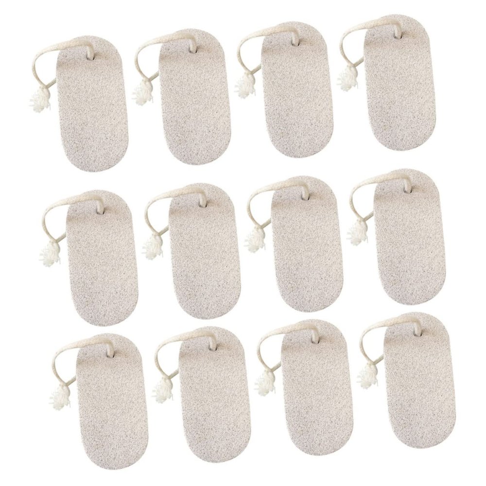 EXQUIMEUBLE 20PCS Volcanic Stone Foot Exfoliating Rubbing Stone Set for Callus Removal Portable Foot Care Tools for Smooth Skin for Home Pedicure