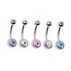 FOMIYES 15pcs Navel Ring Piercing Kit Set Belly Button Ring Tools Comfortable and Easy to Clean for Users view 3