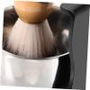 DEARMAMY 1set Men Beard Care Shaving Brush Bowl Brush Holder for Easy Cleaning and Storage Complete Grooming Kit for Home and Salon Use view 4