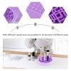 PartyKindom Makeup Brush Cleaning Box Brush Holder Drying Stand Eco-friendly Reusable view 4