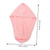 OATIPHO Microfiber Hair Dry Wrap for Women Quick Dry Cap Pink view 3