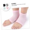 TOVINANNA 4pairs Heel Socks Ventilate Socks Toeless Spa Sock Anti-Crack Socks Foot Care Treatment Socks Dry Feet Socks Moisturizing Socks Cracked Feet Socks Spa Gel Socks Polyester Cotton view 3