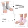 TOVINANNA 4pairs Heel Socks Ventilate Socks Toeless Spa Sock Anti-Crack Socks Foot Care Treatment Socks Dry Feet Socks Moisturizing Socks Cracked Feet Socks Spa Gel Socks Polyester Cotton view 4