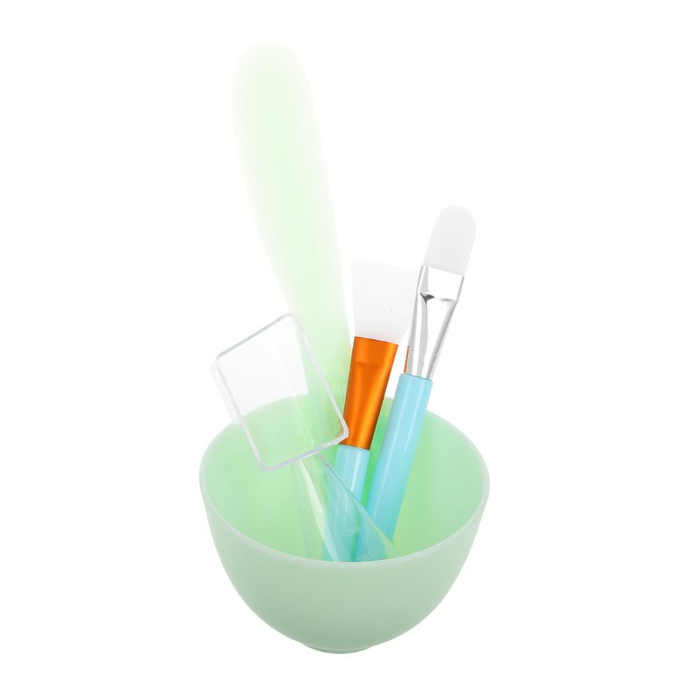 Beaupretty 1set Silicone Face Mask Mixing Bowl Set Spa Kit with Brush Applicator Measuring Spoon for Facial Treatments Silicone Bowl for Skincare Routine
