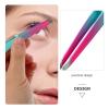 Beaupretty Eyebrow Grooming Kit Double-ended Trimmer Tweezer Stainless Steel for Women view 3
