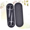 EPIGEIST 2Pcs Stainless Steel Eyebrow Scissors Set Precision Trimming Scissors for Eyebrow Shaping and Nose Hair Grooming for Women and Men Easy to Use view 2