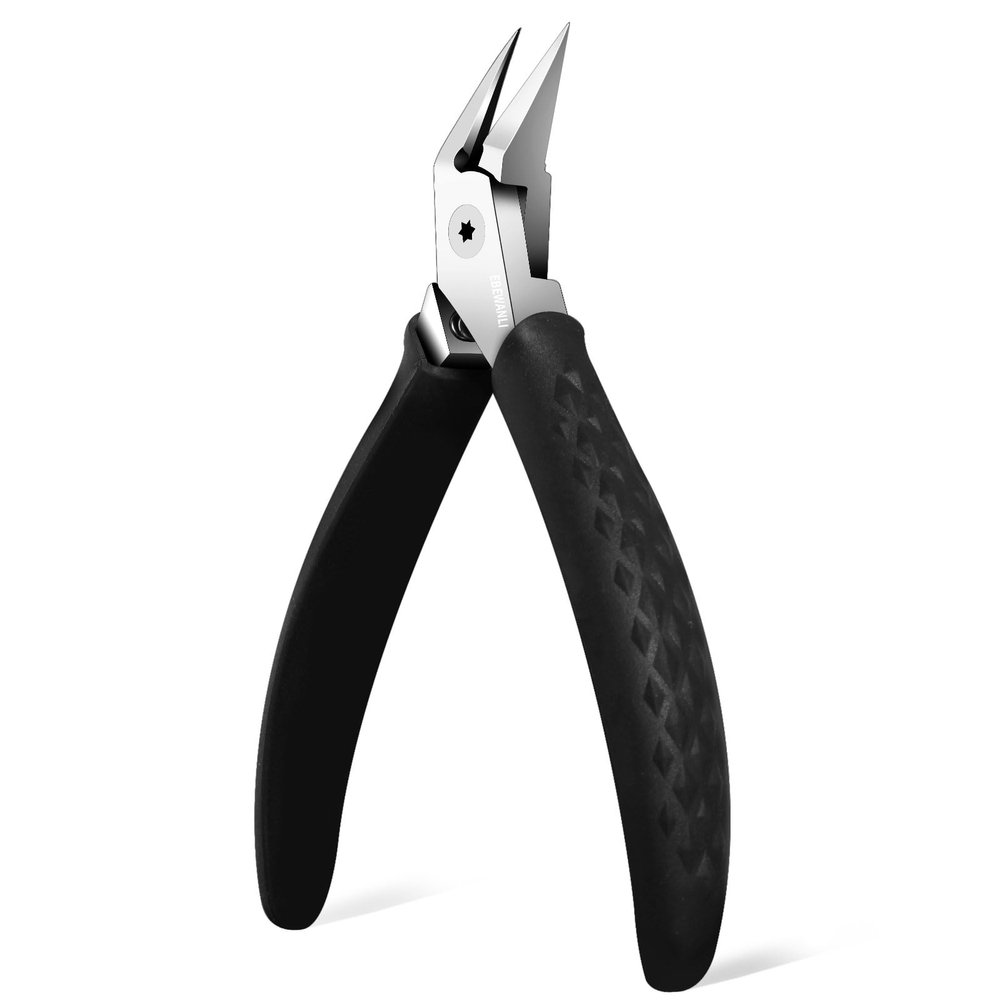 EBEWANLI Ingrown Toenail Clippers, Slanted Straight Blade Toe Nail Clippers for Ingrown Nails or Fingernail, Stainless Steel Nail Scissors Cutter, Angled Nail Nippers for Seniors, Men, Women