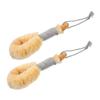 VALICLUD 2pcs Natural Sisal Bath Scrub Brush Long Handle for Gentle Exfoliation and Refreshing Back Massage Suitable for Sensitive Skin for Spa Hotel and Home Use view 1