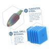 DONFAMDS Tungsten Steel Nail Drill Bits Set 6-Piece Manicure Polishing Tools for Women Cuticle Pusher and Acrylic Nail Drill Bits view 3