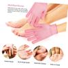 DONFAMDS Moisturizing Gloves and Socks Set 2 Pairs Pink Hydrating Hand and Foot Care Exfoliating and Softening Treatment for Dry Skin view 4